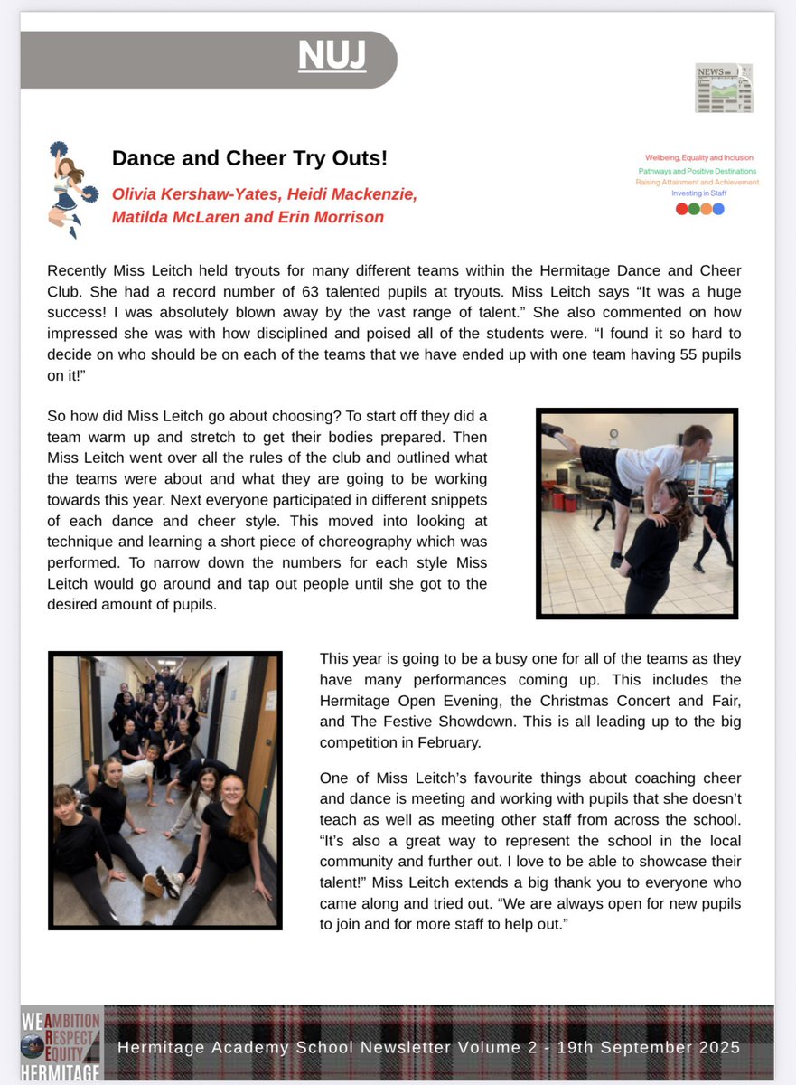 HermitageSocSub's tweet image. HADC is going from strength to strength! 💪✨ We're so excited for the upcoming year and all the amazing things to come. Watch this space — great things are on the horizon! 🚀 #HADC #TeamHermitage #UNCRCArticle31 @HermitageAcad @LeitchHMiss #Ambition #Respect 🎀