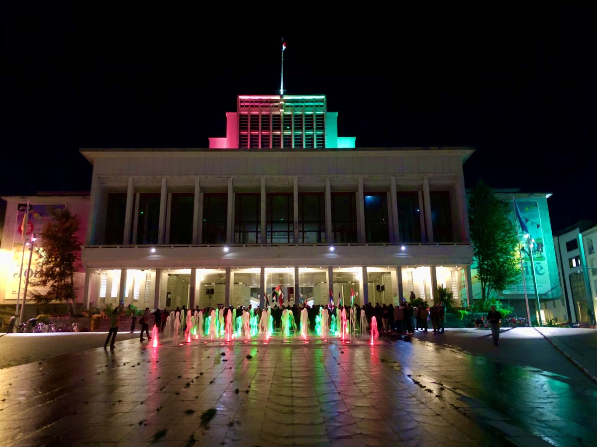 brestinsoumise's tweet image. Ce soir, les couleurs de la #palestine🇵🇸 illuminent l&apos;Hôtel de Ville de #brest !
La reconnaissance de la Palestine n&apos;est que la 1ère étape vers la libération du peuple palestinien !

@pycadalen @Christophe_Owd @CecileB29