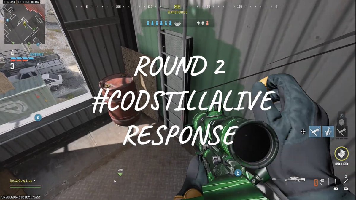 Round 2 #codstillalive response:

youtu.be/WKeJdDSsGyI?si…

<a href="/prodsiren_/">dev 2K</a> <a href="/jngIcat/">J2K</a>