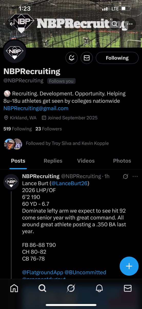 Coaches looking for recruits out of the Northwest, follow <a href="/NBPRecruiting/">NBPRecruiting</a>. Have a wide variety of uncommitted athletes . Ranging anywhere from Junior college to top level D1’s.