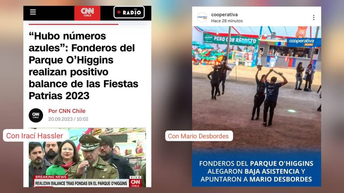 Las fondas del Parque O’Higgins

Con Irací Hassler / Con Mario Desbordes