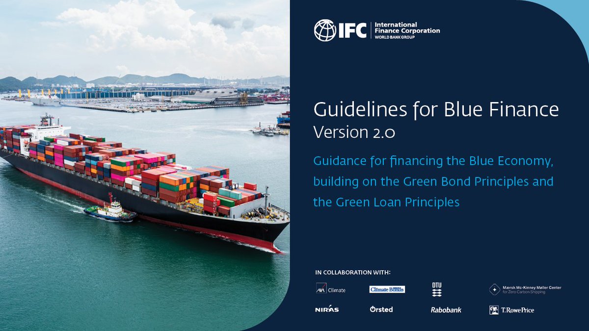 With nearly $2 billion in blue bonds and loans, <a href="/IFC_org/">IFC</a> is setting the standard and has just released its Guidelines for Blue Finance 2.0 – find out more here: wrld.bg/Oqtx50WZJOA #BlueFinance