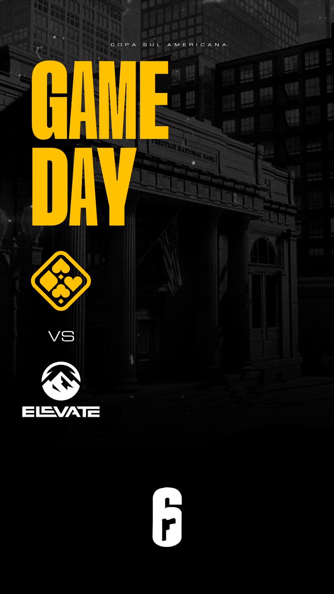 〽️ CHEGOU O DIA!

Dia de MD3 contra a <a href="/ElevateGG_BR/">ELEVATE BR 🇧🇷</a> Academy valendo a vida na Copa Sul Americana.

🕖 19h
📺 TTV/Rainbow6BR

#Go4M
