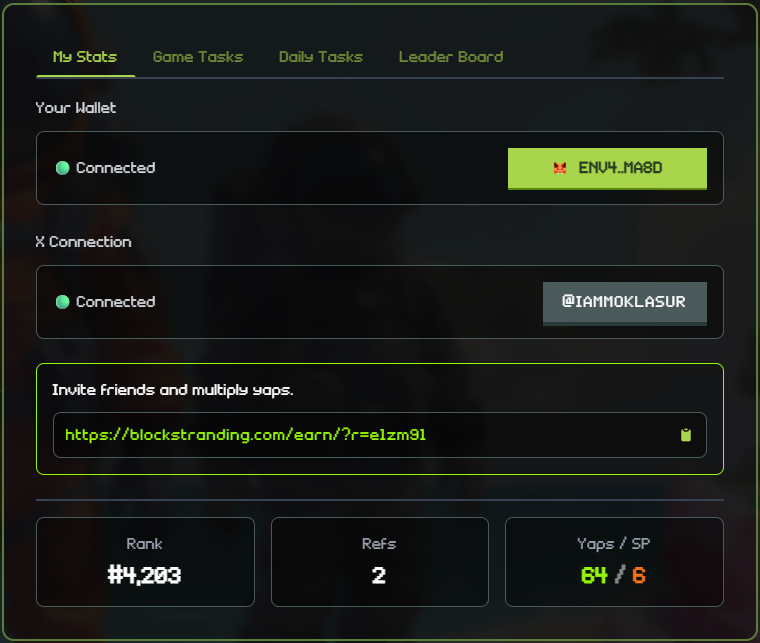 Moklasur Rahman l KGeN (@iammoklasur) on Twitter photo gStrand
My status in <a href="/blockstranding/">Block Stranding</a>
Rank : 4203
Refs : 2
Yaps : 64
SP : 6
can i go top 500?
BTW today's status is because of you, thanks for your supporting for $STRAND
#CryptoGaming #Game #blockstranding #0g gStrand
My status in <a href="/blockstranding/">Block Stranding</a>
Rank : 4203
Refs : 2
Yaps : 64
SP : 6
can i go top 500?
BTW today's status is because of you, thanks for your supporting for $STRAND
#CryptoGaming #Game #blockstranding #0g