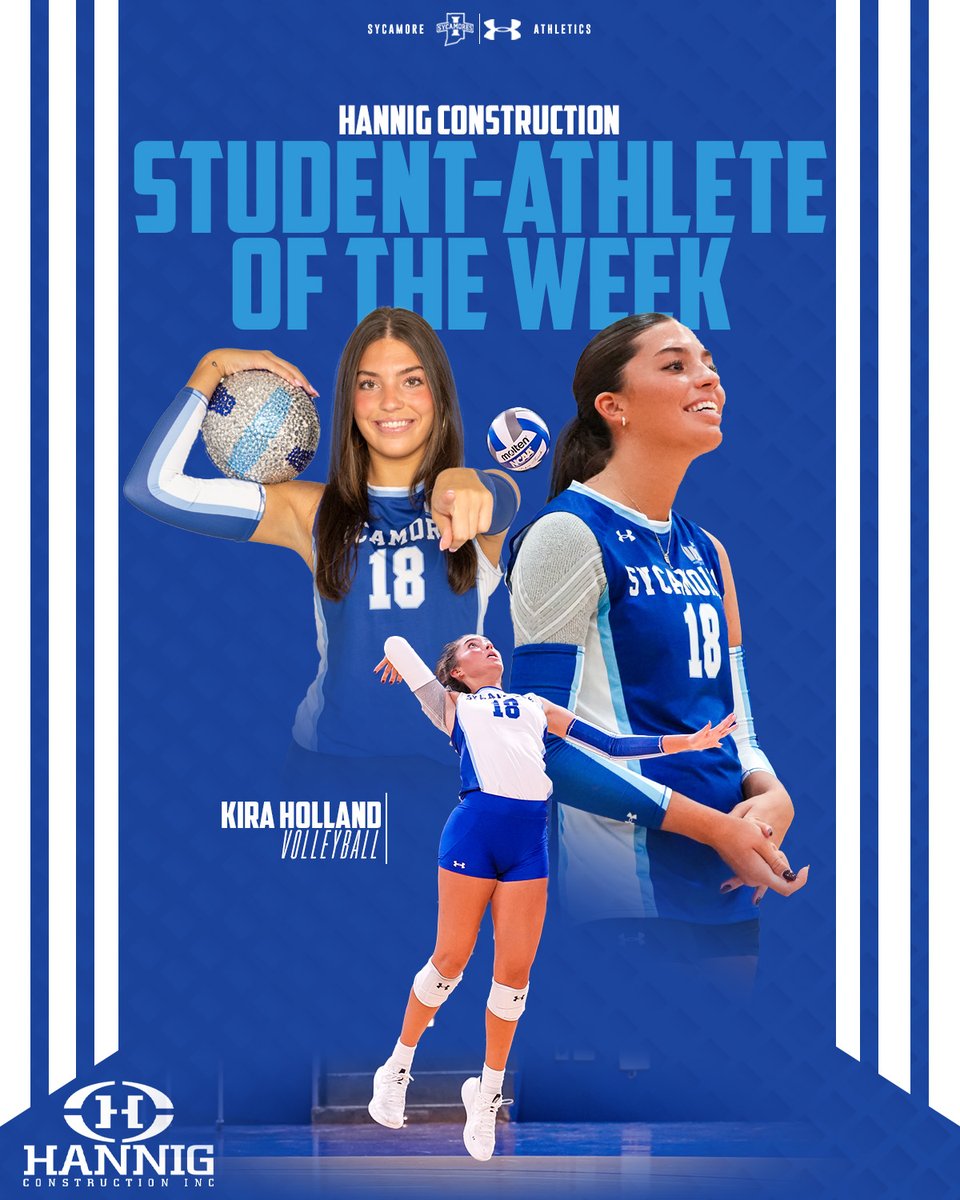 IndStAthletics's tweet photo. .@IndStVB's Kira Holland named #HannigConstruction Student-Athlete of the Week

📰 https://t.co/3dGe0vljUu

#MarchOn https://t.co/LLxdbAAuPY