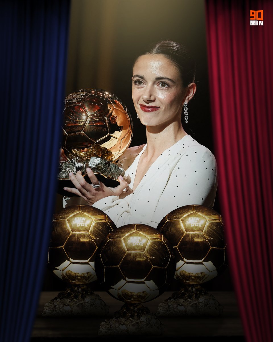 Der 𝘽𝙖𝙡𝙡𝙤𝙣 𝙙'𝙊𝙧 𝙛𝙚́𝙢𝙞𝙣𝙞𝙣 geht an: 𝘼𝙞𝙩𝙖𝙣𝙖 𝘽𝙤𝙣𝙢𝙖𝙩𝙞́! 🥇

Nach 2023, 2024 auch 2025: Spaniens Superstar ist zum dritten Mal in Folge Weltfußballerin! 👑👏