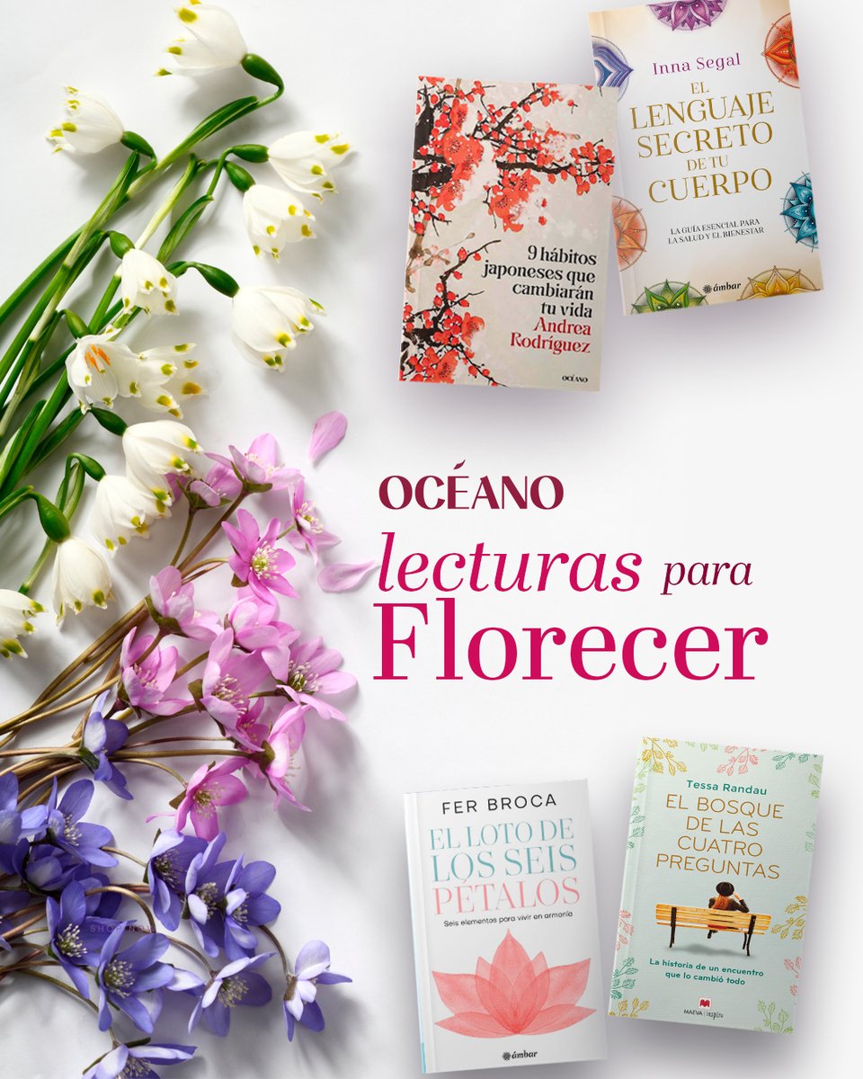 🌿 Lecturas para florecer esta primavera 🌿

La primavera nos invita a renovarnos, y los libros pueden ser el mejor punto de partida. 🌸

¿Cuál agregarías?