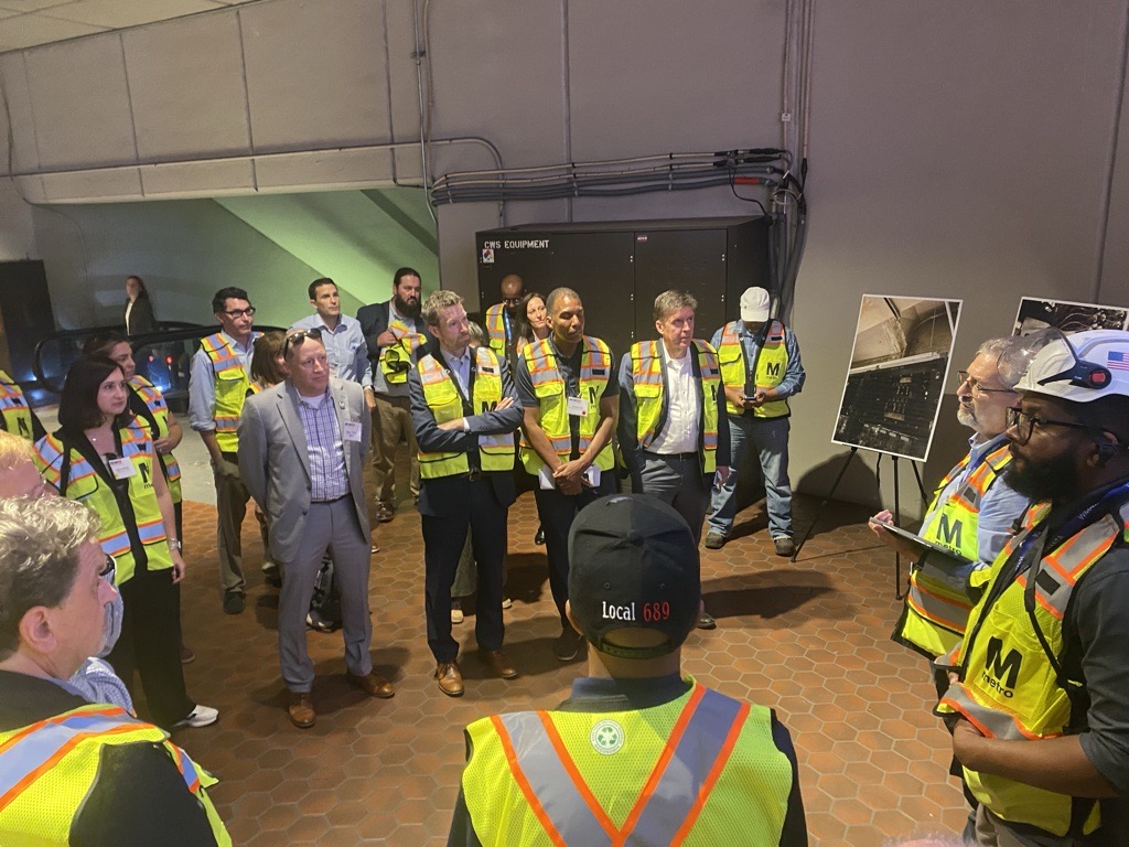 MWCOG's tweet photo. Today was all about moving forward, together. Thanks to the govt, business, and community leaders who joined @WMATA &amp; COG for our #DMVMoves tour. This fall, we look forward to finalizing first-ever recommendations to transform transit in our region. https://t.co/1lv1iVEzz9 https://t.co/h52BbPL5Jo