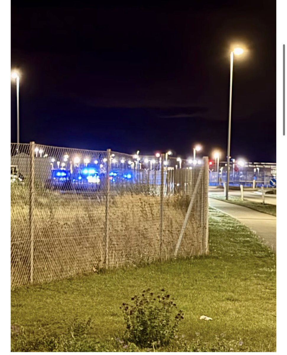 A massive police operation said to be underway at Copenhagen airport, Denmark, because of drones detected over it,￼