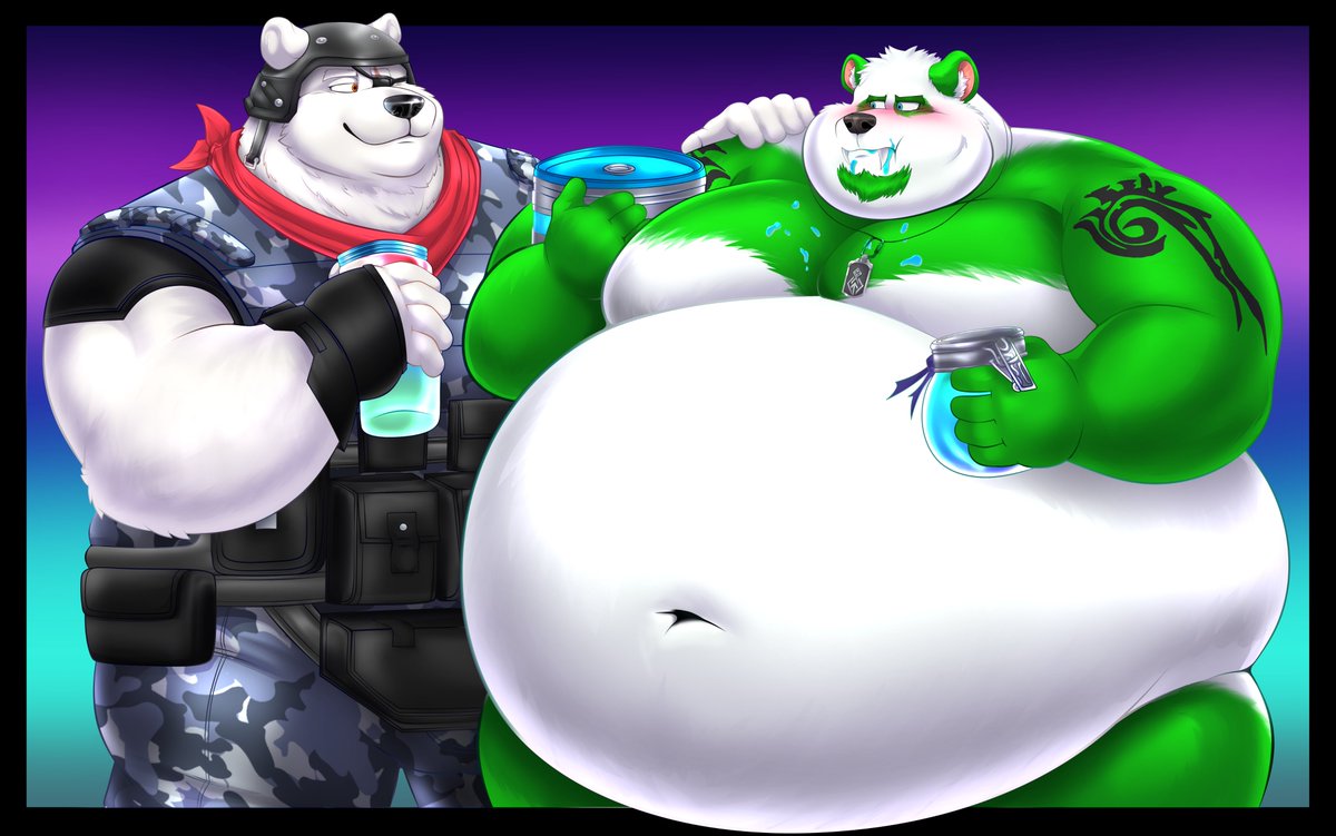 ZedrickHannibal's tweet image. Polar Patroller YCH for: Niko Spark Green 🐻‍❄️🧃
