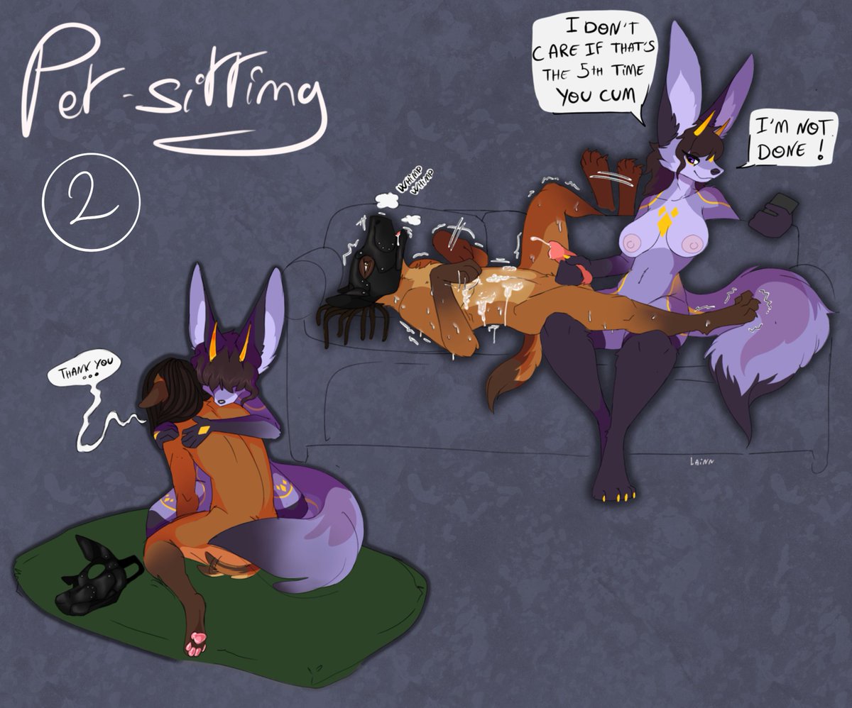 I got busy on a pet-sitting mission with <a href="/DumbMalinois/">TAKKA 🔞</a> . I bathed her, fed her, exercised her (almost killed her in the process). She was such a good pet I had to draw my best memories from it ~