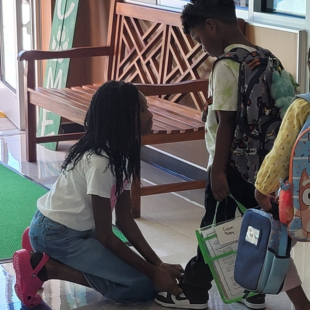 Thanks Joy for helping a friend who needed some assistance with tying his shoes this afternoon at dismissal. When you see someone who needs help; do it! #WilderWolves #BuildingBrightFutures #AllinAlvinISD