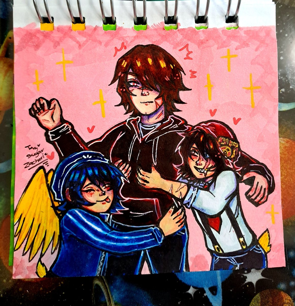 Amo esta fokin dinámica (ya es un dibujo de tiempo pero ya quiero volver a subir cositas)
✧𝓣𝓪𝓰𝓼✧
#luckity #luckityfanart