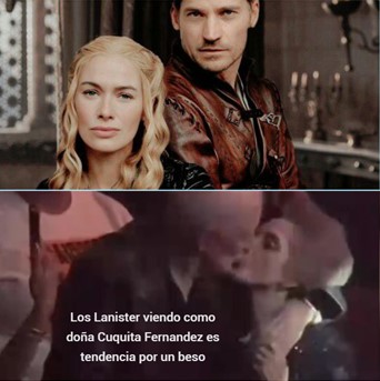 SusbeSolis's tweet photo. Cersei y Jamie Lannister viendo a doña Cuquita Fernández 😅 concierto #AlejandroFernandez https://t.co/dkhFtPURpa