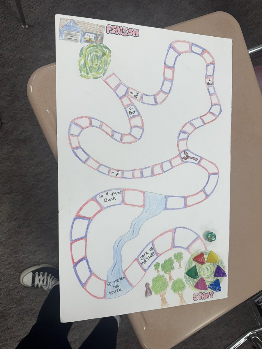 MrsCollins150's tweet photo. Students played their game boards that they created to go with their short stories today! #hpsdawesome https://t.co/zaXA6PZ01S
