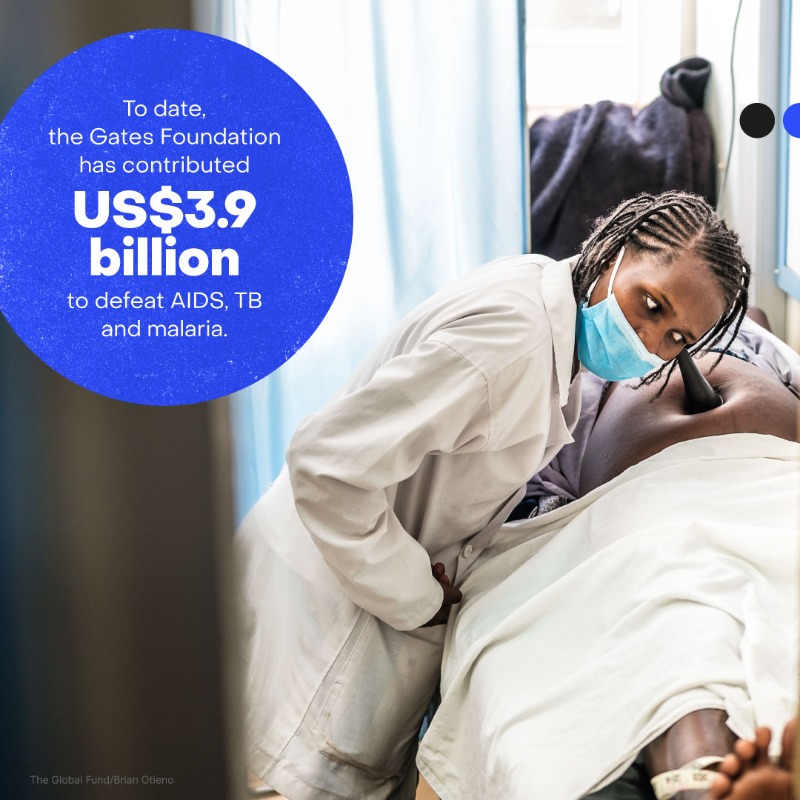 GlobalFund's tweet photo. Great news! @GatesFoundation pledges US$912 million to the @GlobalFund's Eighth Replenishment – reaffirming its leadership and commitment to end AIDS, TB and malaria and save lives.

Working together, we will #StopAtNothing to defeat the world’s deadliest diseases. 

@BillGates