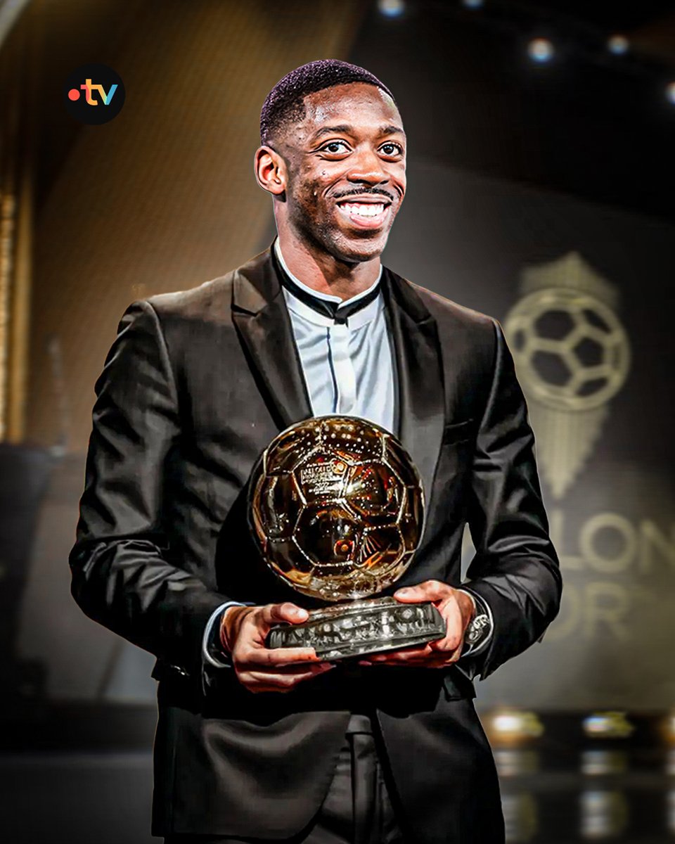 francetvsport's tweet photo. #BallonDor | 🇫🇷 OUSMANE DEMBÉLÉ REMPORTE LE BALLON D’OR 2025 !

🤩 Auteur d’une saison exceptionnelle avec le PSG, le Français de 28 ans remporte ce soir la plus belle récompense individuelle. Il devient le sixième joueur français à remporter cette distinction. https://t.co/p7IJGoKvq0