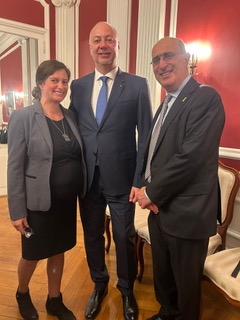 WJRO’s President Gideon Taylor and Director of International Affairs Samantha Wynne met today with leaders from Bulgaria and Croatia during #UNGA to discuss #Holocaust issues, including remembrance and restitution.
Right: Samantha Wynne, Prime Minister Rosen Zhelyazkov of