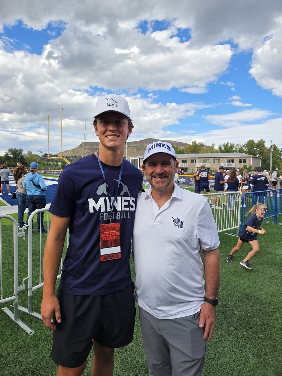 ConnorMiernik's tweet image. After a great game day visit and trip to Golden, I'm blessed to announce that I have COMMITTED to play football and continue my academics at The Colorado School of Mines! Very excited for this next chapter of my life 🙏#HelluvaEngineer
@Scottg24 @CoachYonBoone @CoachBobStitt…