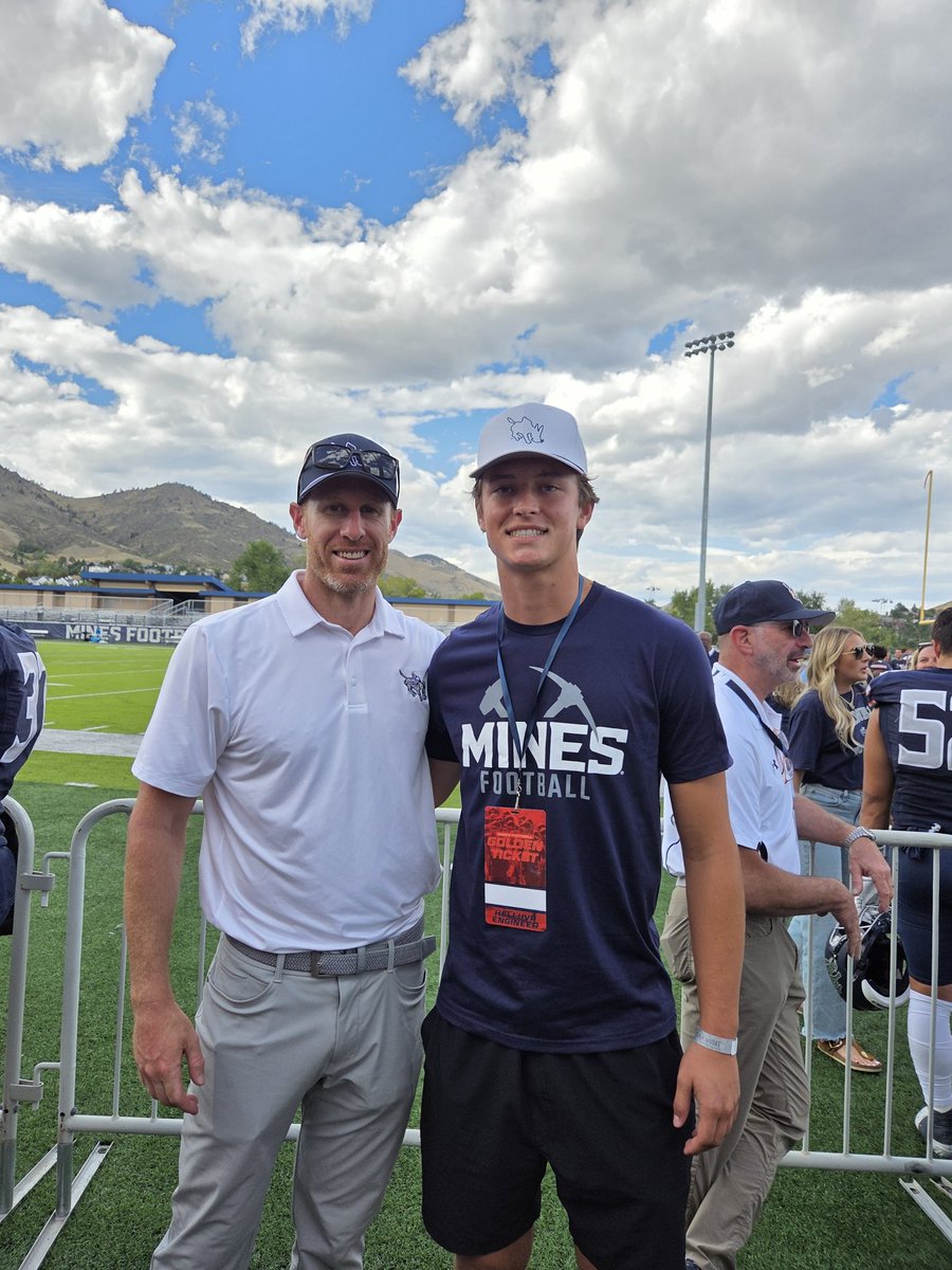 ConnorMiernik's tweet image. After a great game day visit and trip to Golden, I'm blessed to announce that I have COMMITTED to play football and continue my academics at The Colorado School of Mines! Very excited for this next chapter of my life 🙏#HelluvaEngineer
@Scottg24 @CoachYonBoone @CoachBobStitt…