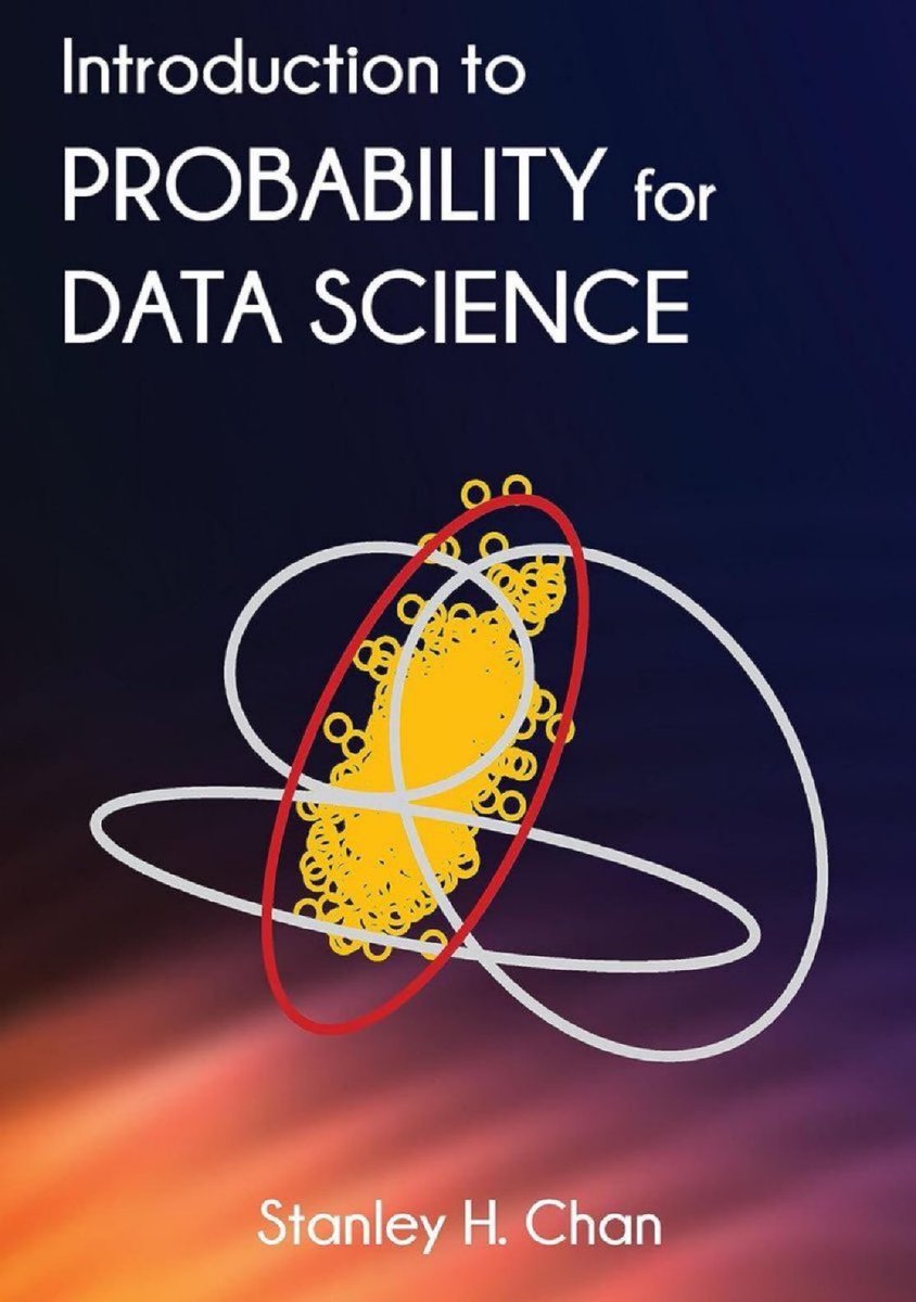 KirkDBorne's tweet image. [Download 704-page PDF eBook] Introduction to #Probability for Data Science: probability4datascience.com by @stanley_h_chan
—————
#StatisticalLiteracy #Mathematics #AI #ML #MachineLearning #DataScience #DataScientist #DataLiteracy #Statistics #Inference