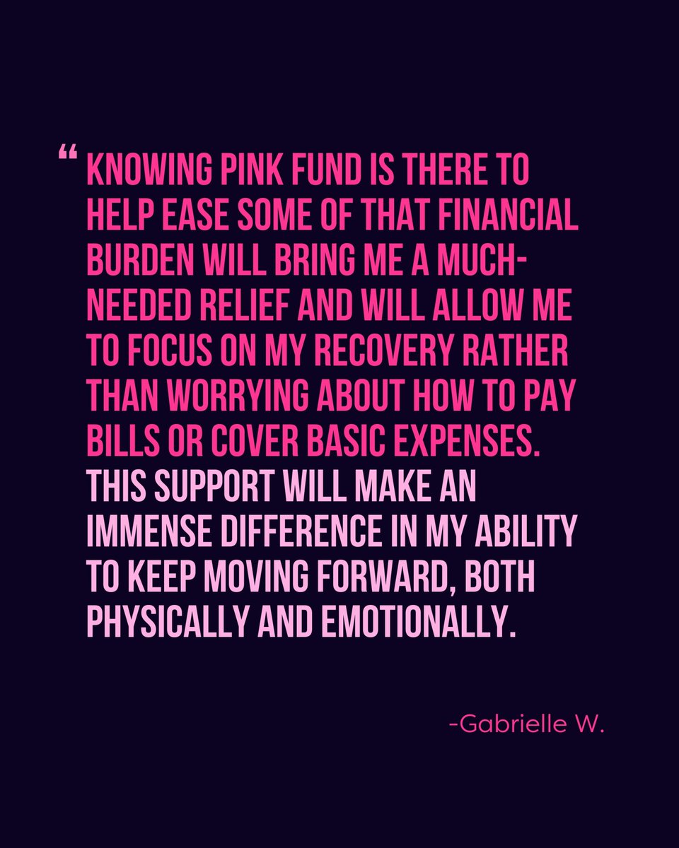 We’re so grateful to our amazing donors! Your support gives breast cancer patients like Gabrielle more than financial relief—it brings hope, strength &amp; the chance to heal.

Let’s continue this ripple of impact. Donate today to help more patients in need.