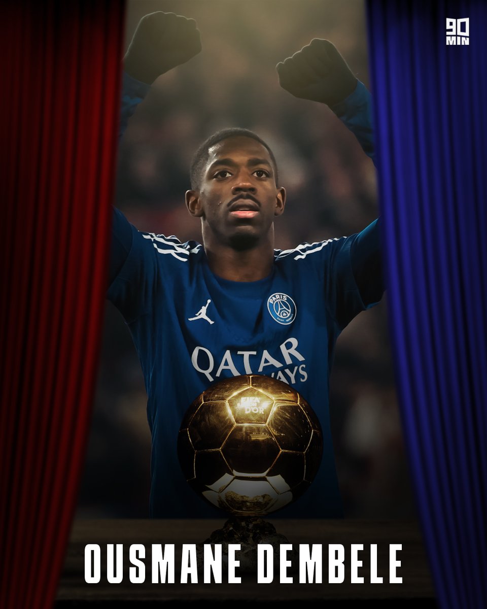 Der 𝘽𝙖𝙡𝙡𝙤𝙣 𝙙'𝙊𝙧 2025 geht an 𝙊𝙪𝙨𝙢𝙖𝙣𝙚 𝘿𝙚𝙢𝙗𝙚́𝙡𝙚́! 🥇