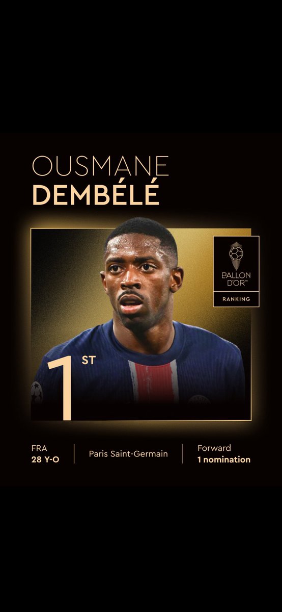 OUSMANE DEMBÉLÉ IS THE 2025 MEN'S BALLON D'OR!

#ballondor