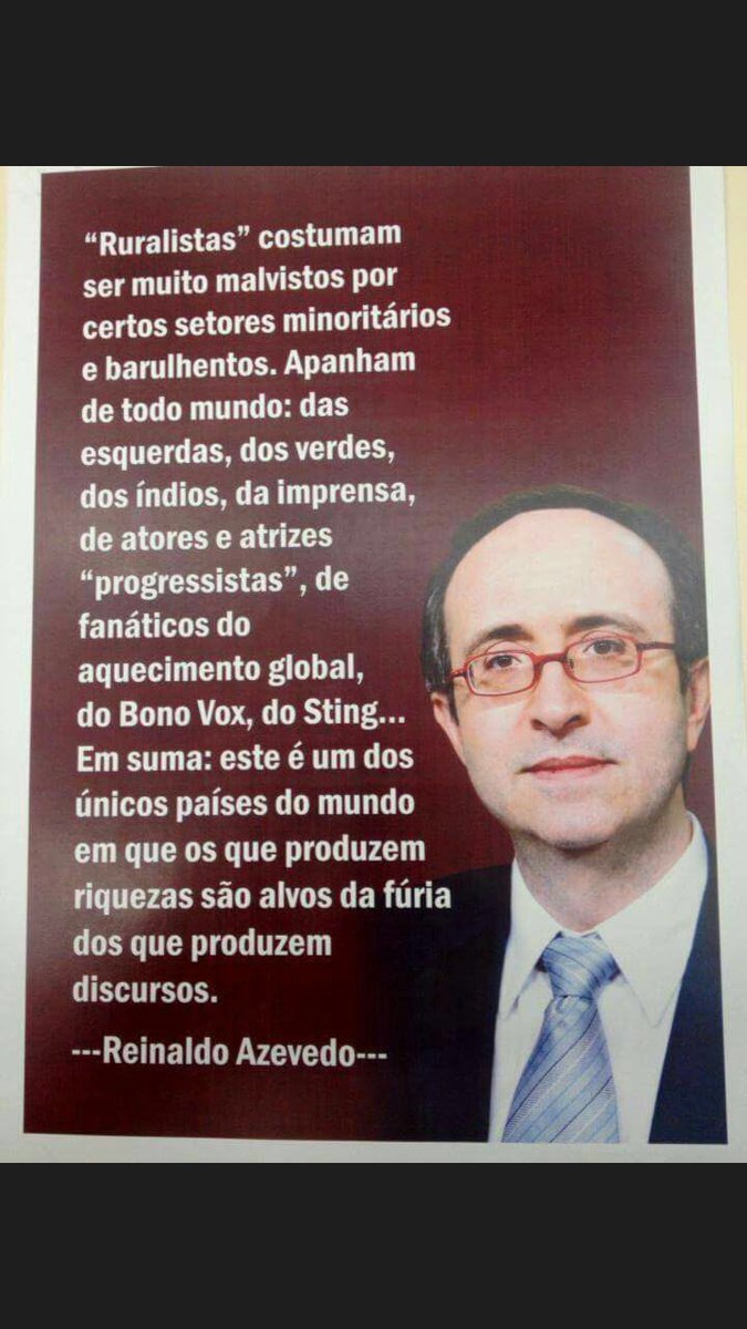 A prova de que o jornalista se vende. Aqui o Reinaldo lúcido, mas agora é o baluarte da desinformação do conluio golpista que tomou o poder do Estado contra o seu próprio povo.