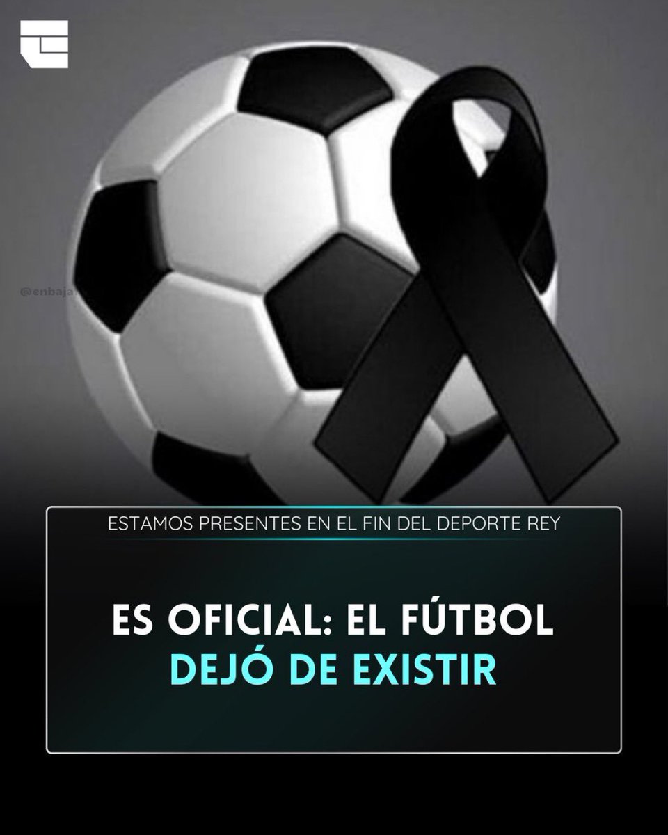 Hoy falleció el fútbol.