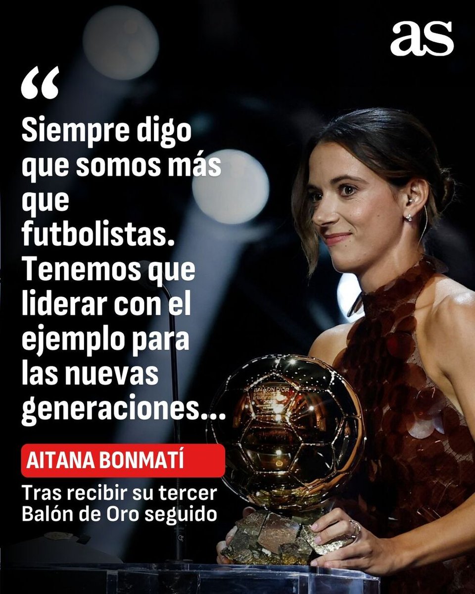 🗣 Palabra de la REINA del fútbol
#BallonDor
