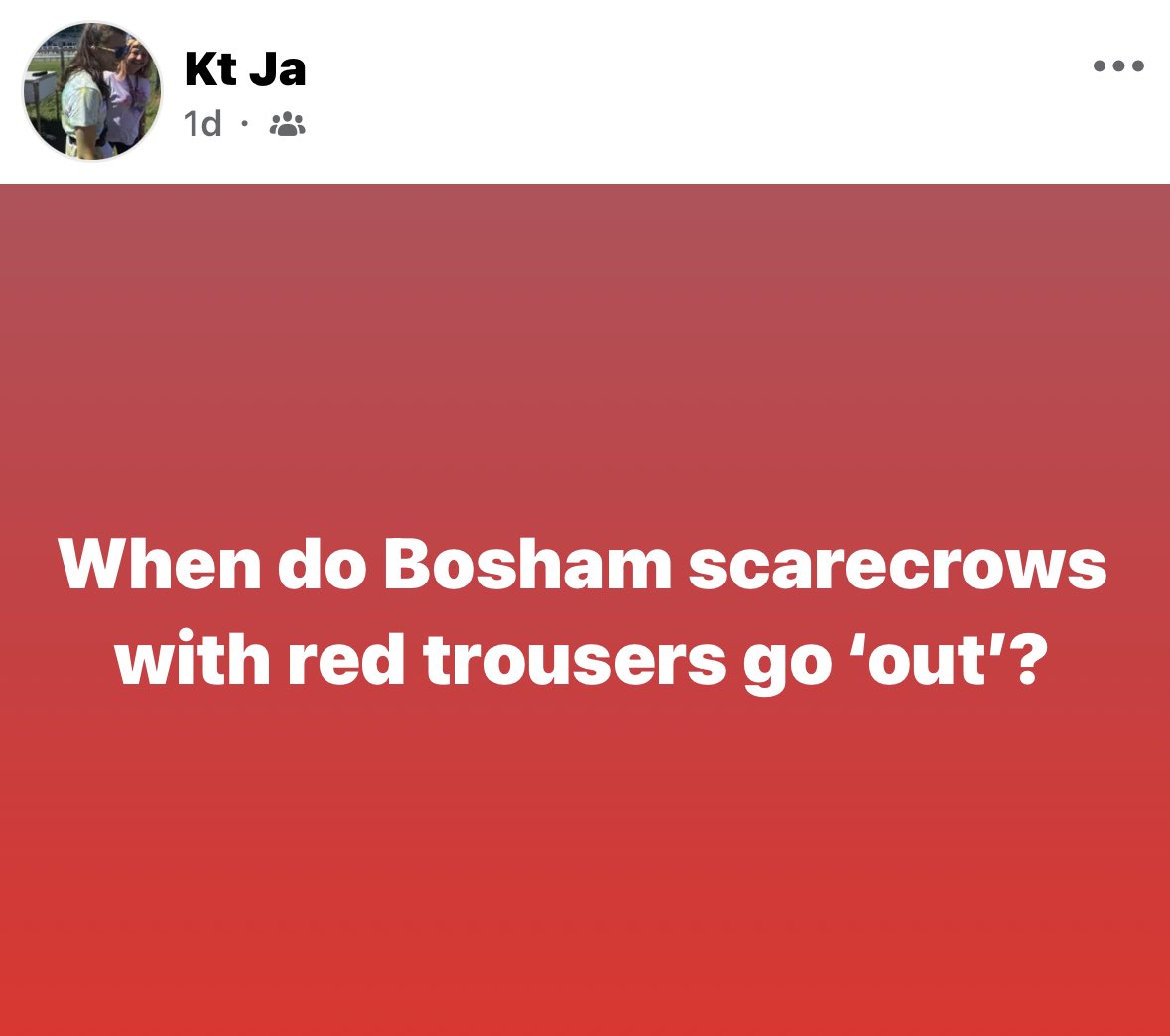 The inverted commas add a mystique to an already incomprehensible post.