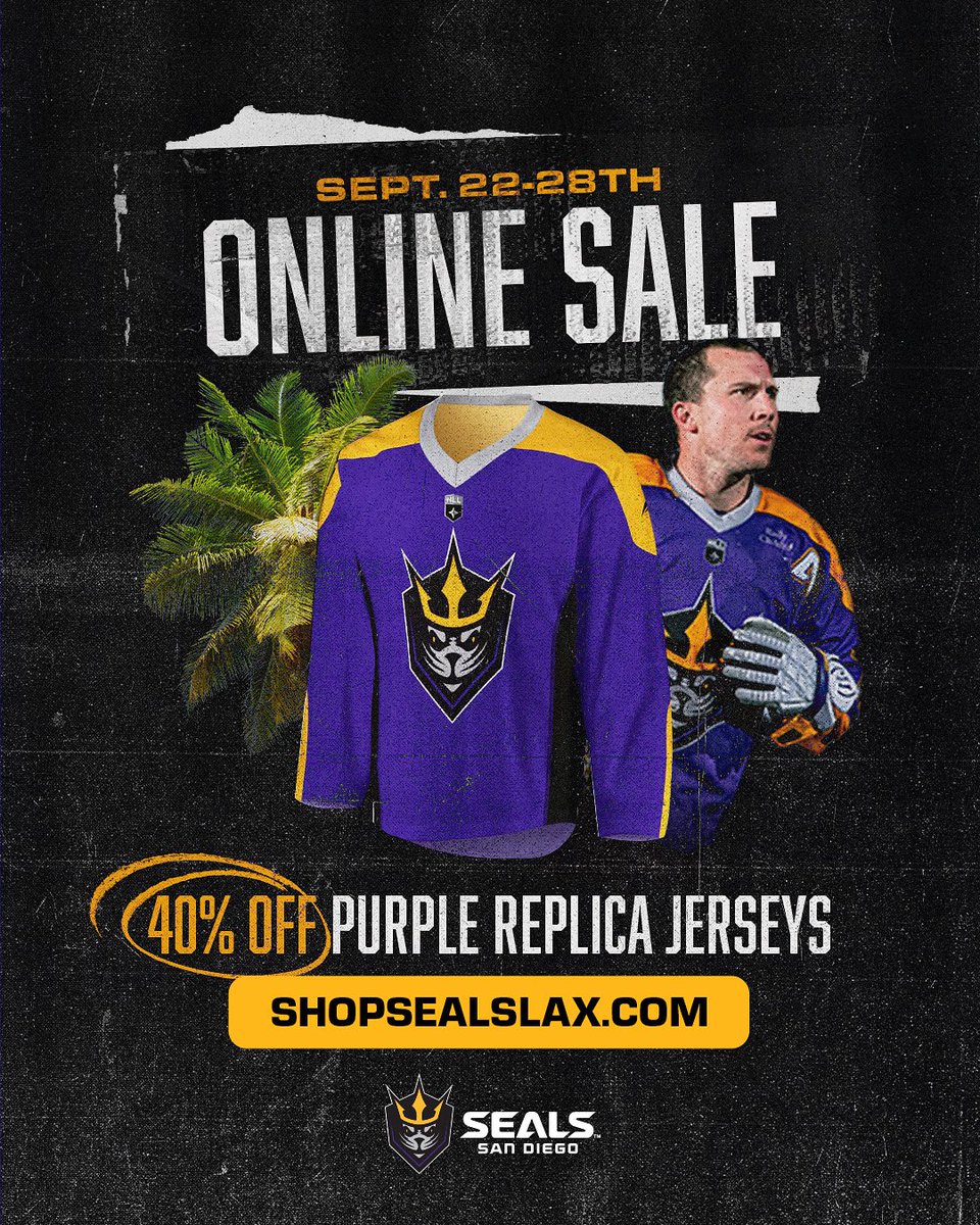 Gear up for season this week and score your own purple replica jersey 💜🛍️

🔗Link in bio
No promo code needed