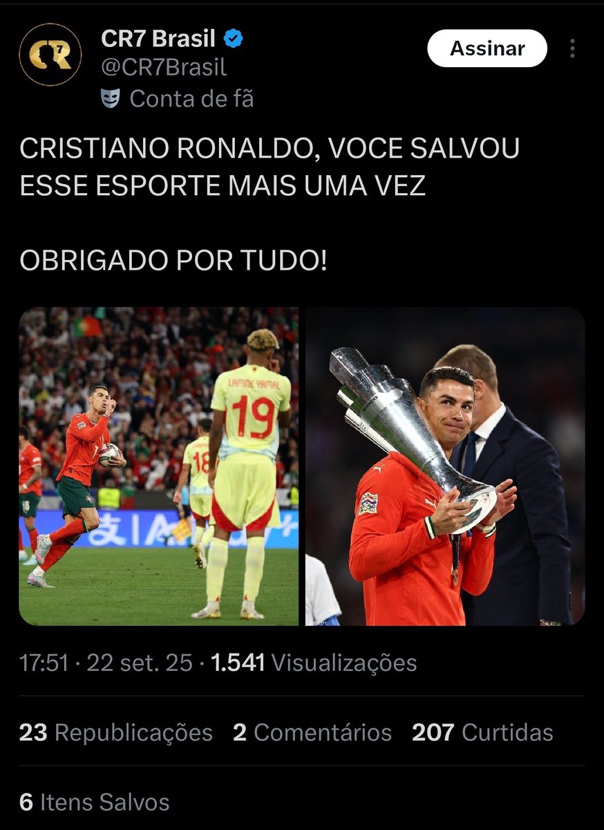 ELE TEM MAIS G/A QUE O CR7 EM MATA-MATA DE COPA? tweet media