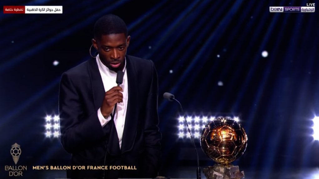 ديمبيلي: "تعلمت الكثير من تجربتي في برشلونة، باللعب مع ليونيل ميسي وأيضًا انييستا."