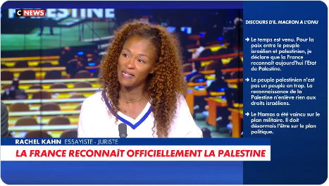 Alors non <a href="/KhanNRachel/">Rachel KHAN®️</a> "Une vie égale une vie" c'est un idéal humaniste, ce n'est pas une création du Hamas.

Encore une fois vous racontez n'importe quoi sur le plateau de @cnews.
Encore une fois <a href="/GauthierBret/">Gauthier Le Bret</a> ne vous modère pas.

Stop à votre désinformation et votre propagande