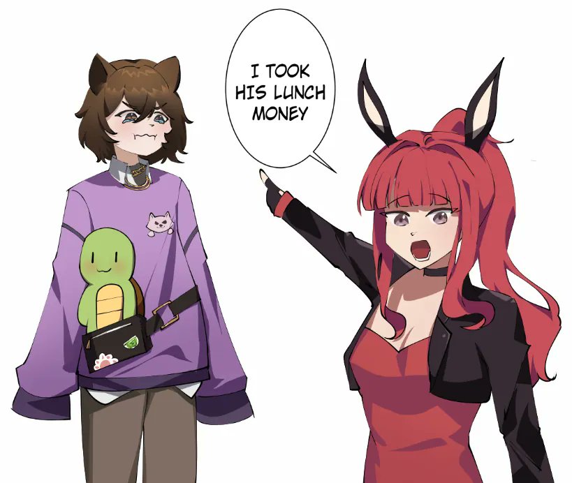 just_kate_'s tweet photo. Mamo: "oooh yeah time for some lunch.... WAIT WHERE MY MONEY"
Yuki: "ehehehe I stole it :3"
Thank you for the bday present Mamo and thank you for being my friend for so long :> https://t.co/RCYqU3Ur0x