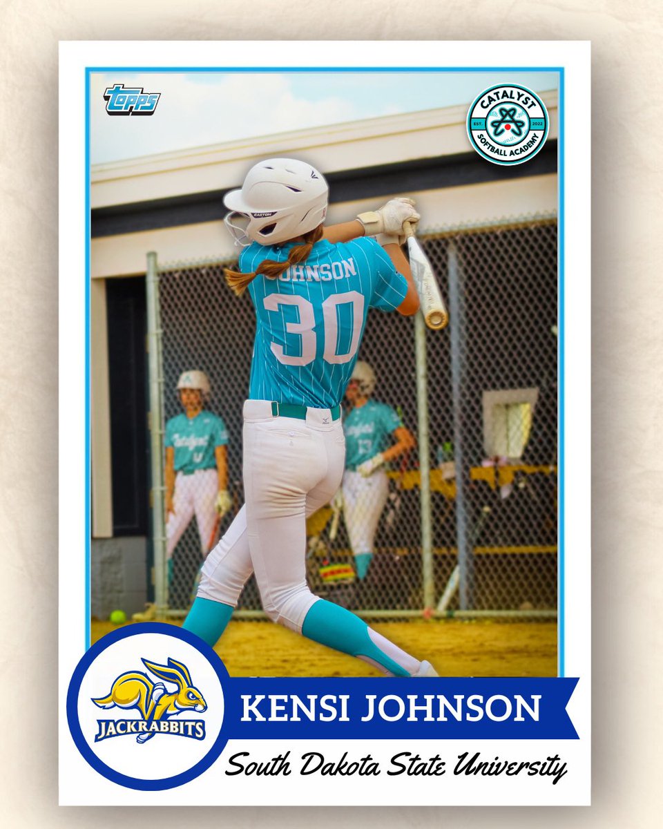 CatalystSB_'s tweet image. 𝑲𝒆𝒏𝒔𝒊 𝑱𝒐𝒉𝒏𝒔𝒐𝒏 🤝 𝑱𝒂𝒄𝒌𝒓𝒂𝒃𝒃𝒊𝒕 𝑺𝒐𝒇𝒕𝒃𝒂𝒍𝒍

CONGRATS to our very own Kensi Johnson (2027 | OF | 16U Catalyst National Schmoll) on her commitment &amp;amp; scholarship acceptance to continue her academic &amp;amp; athletic career at South Dakota State University!🐰🥎

🧵⬇️