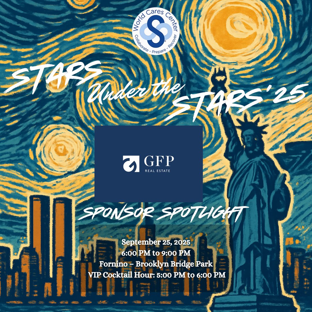 Join us for Stars Under the Stars! 🌟 Celebrating GFP Real Estate's commitment to NYC nonprofits. Tickets &amp; sponsorships available! Learn more: worldcares.org/2025-celebrate…