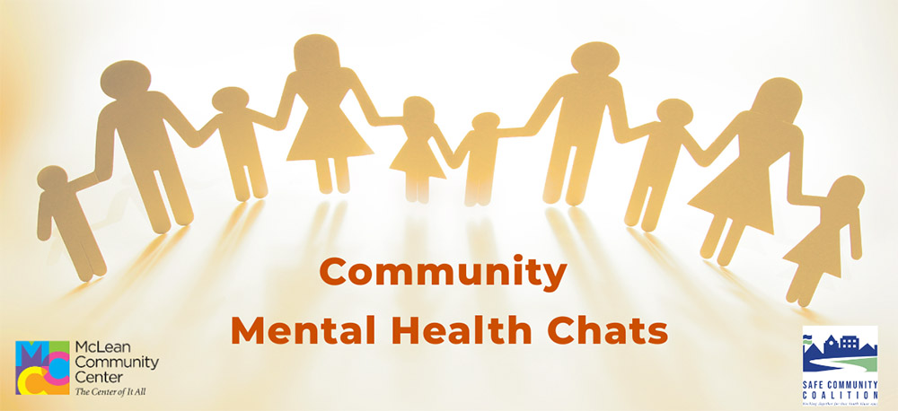 Don't forget about the Safe Community Coalition's free Community Mental Health Chat series at the MCC!

First chat: Thursday, Oct. 16, at 7 p.m.
Prioritizing Well-Being While Caring for All

Register: ow.ly/SzXz50WRff5