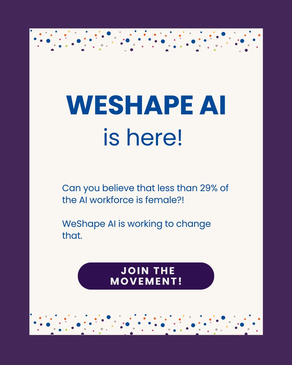 WomenInL10N's tweet image. 🚀 WeShape AI is live! 🌟

Women in Localization launches a global initiative to empower women to lead in AI &amp;amp; globalization. Less than 29% of AI roles are female—WeShape AI is changing that.

Learn how and join us today: womeninlocalization.com/women-in-local…

#WeShapeAI #WomenInAI #AIPioneers