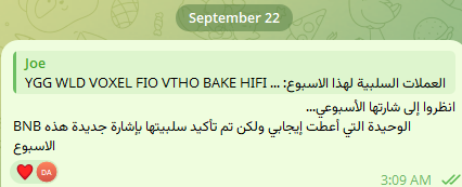 #Bitcoin #Altseason
قالوا لكم الشارت لا ينفع بشيئ...
هذه التغريدات بأي تاريخ؟! والتي شاركتها من قبل بأي تواريخ؟!
ننتظر حتى يبدأ الحيتان بسحب السيولة أو ضخها حتى نستوعب الأمر؟! أم نضع سيناريوهين ونترك الحيرة للناس؟!
الوحيدة التي كانت ايجابية BNB وأكدت سلبيتها عند الإغلاق البارحة💪