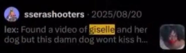 Incelnots mad giselle dont do heavy make out sessions with her dog like chaewon😂😂😂