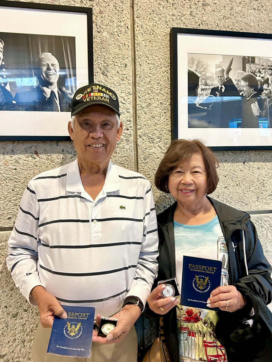 Ford_Library's tweet image. 🎉🎉Congratulations to Estrella and Julio!! 🎉🎉

Starting at the @CarterLibrary, the duo zigzagged across the country visiting 13 NARA Presidential Libraries in just seven years and finished the journey with a trip to the Gerald R. Ford Presidential Museum in Grand Rapids!