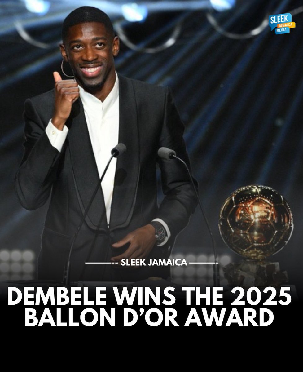 It had to happen!!! Dembele takes the golden ball as the 2025 Ballon D’Or winner
