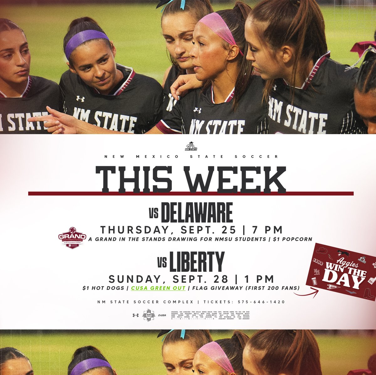 Back-to-back at home this week. 

#AggieUp