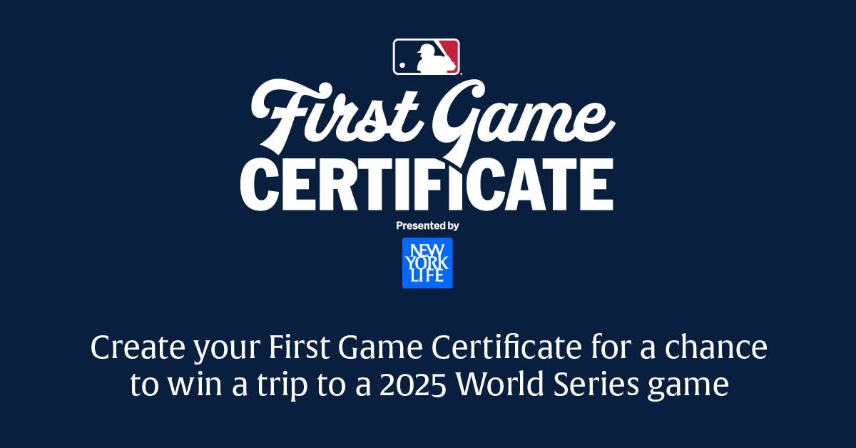 PlanFortheFutR's tweet image. First MLB game this year? ⚾💙
Get your First Game Certificate (sponsored by @NewYorkLife + @MLB) + enter to win a trip to the 2025 World Series!
👉 mlb.com/myfirstgame

#MyFirstGame #MLB #WorldSeries2025
