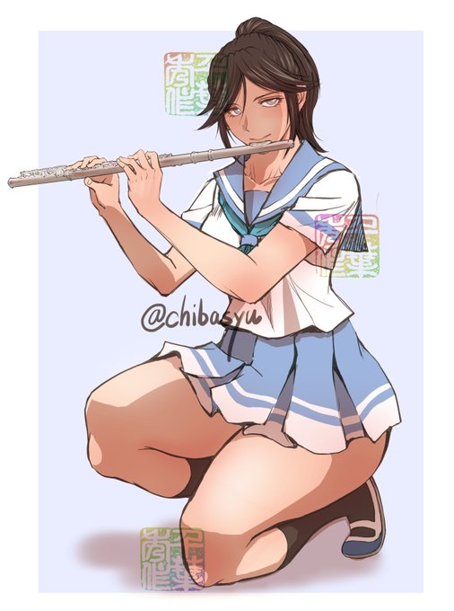 #このタグを見た人は自分の絵の太ももをのせる  希美先輩は、映画版の方が好きです。 