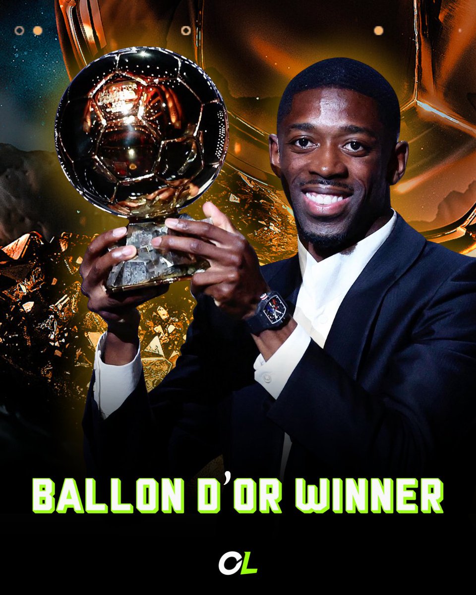 2025 Ballon D’or Ödülünü Ousmane Dembele Kazandı!🏆💫