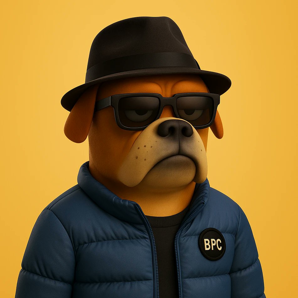 "the Don" hat spoke to me 🐾
so i joined the BPC  &amp;
now I'm bored af,
lookin' aimlessly outta my shades.
only dogecoin on my mind 👊

this just-dropped <a href="/BoredPackClub/">Bored Pack Club</a>  collection is poppin' 💯 
only 333 of these 🐶's